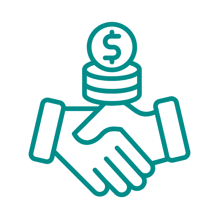 handshake money icon